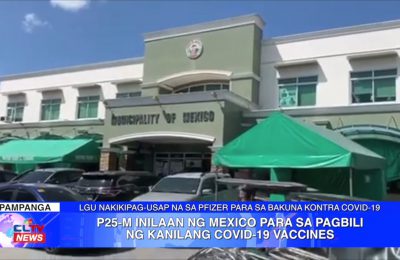 ₱25-M inilaan ng Mexico, Pampanga para sa pagbili ng kanilang COVID-19 vaccines