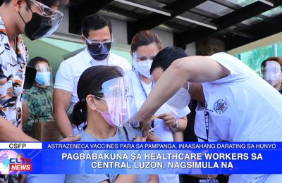 Pagbabakuna sa healthcare workers sa Central Luzon, nagsimula na | Central Luzon News