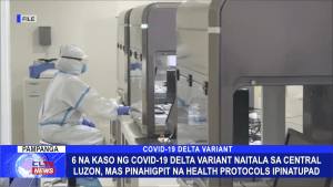 6 na kaso ng COVID-19 Delta Variant naitala sa Cenral Luzon, mas pinahigpit na health protocols ipinatupad