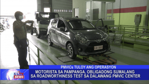 Motorista sa Pampanga, obligadong sumalang sa Roadworthiness test sa dalawang PMVIC Center
