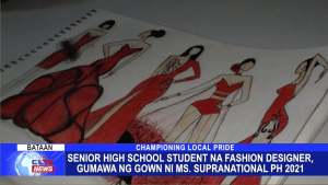 Senior high school student na fashion designer, gumawa ng gown ni Ms. Supranational PH 2021