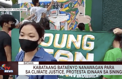 Kabataang Bataenyo nanawagan para sa climate justice, protesta idinaan sa sining