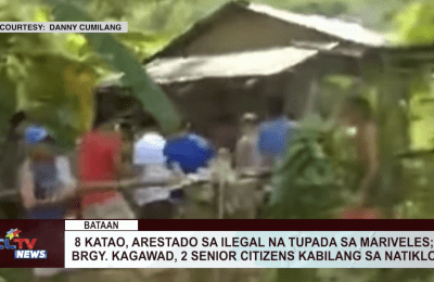 8 katao, arestado sa ilegal na tupada sa Mariveles; Brgy. kagawad, 2 senior citizens kabilang sa natiklo