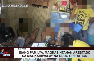Isang pamilya, magkasintahan arestado sa magkahiwalay na drug operation