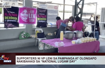 Supporters ni VP Leni sa Pampanga at Olongapo nakibahagi sa “national lugaw day”