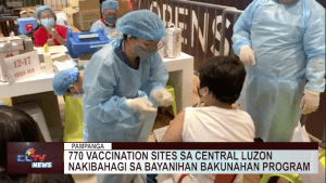 770 vaccination sites sa Central Luzon nakibahagi sa bayanihan bakunahan program