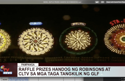 Raffle prizes handog ng Robinsons at CLTV sa mga taga tangkilik ng GLF