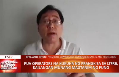 PUV operators, pinagtatanim ng puno bago makakuha ng LTFRB franchise