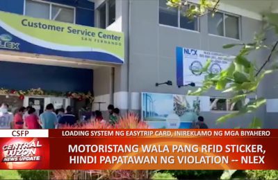 Mga motoristang wala pang RFID sticker, hindi papatawan ng violation— NLEX