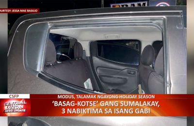 ‘Basag-kotse’ gang sumalakay, 3 katao nabiktima sa isang gabi