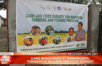 Ilang magsasaka at mangingisda, tumanggap ng cash and food subsidy | News