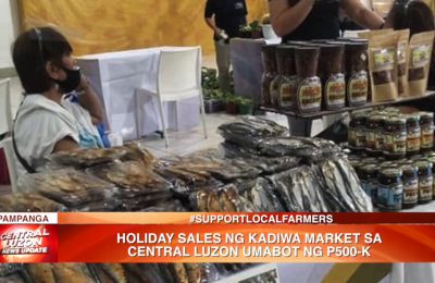 Holiday sales ng Kadiwa Market sa Central Luzon, umabot ng ₱500K | News