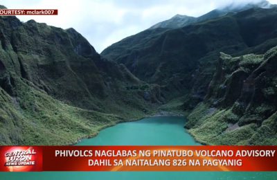 PHIVOLCS naglabas ng Pinatubo Volcano Advisory dahil sa naitalang 826 na pagyanig