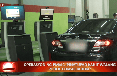 Operasyon ng PMVIC ipinatupad kahit walang public consultation?