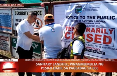 Sanitary landfill, pinagmumulta ng ₱150K dahil sa paglabag sa ECC