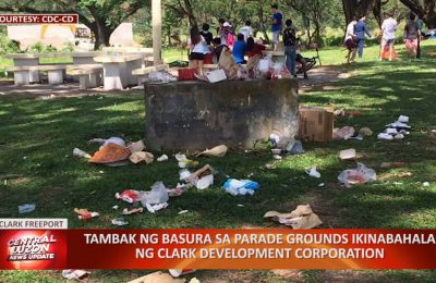 Tambak ng basura sa Parade Grounds ikinabahala ng Clark Development Corporation