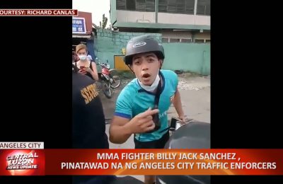 MMA Fighter Billy Jack Sachez, pinatawad na ng Angeles City traffic enforcers