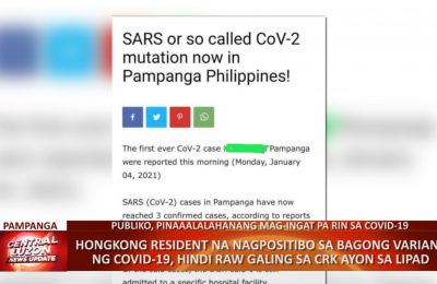 Hongkong resident na nagpositibo sa bagong variant ng COVID-19, hindi raw galing sa Clark International Airport ayon sa LIPAD