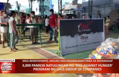 3,000 pamilya natulungan ng ‘Rise Against Hunger’ Program ng Laus Group of Companies | CLTV36 News