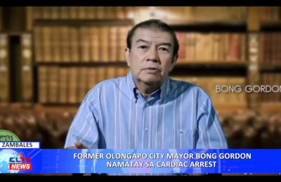 Former Olongapo City Mayor Bong Gordon namatay sa cardiac arrest