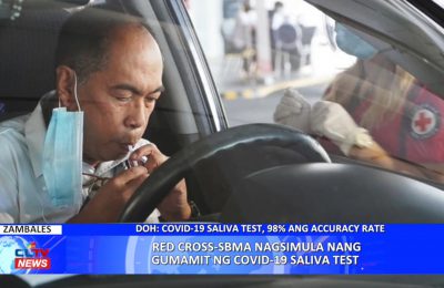 Red Cross-SBMA nagsimula nang gumamit ng COVID-19 saliva test