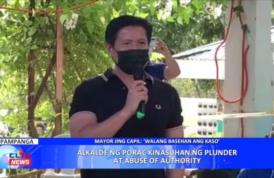 Alkalde ng Porac, Pampanga, kinasuhan ng plunder at abuse of authority