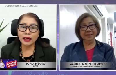 Marilou-Bianzon Garbes of MB Garbes Realty Services | Business Unusual with Sonia P. Soto