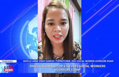 DHVSU Alumna, Top 1 sa 2021 Social Workers Licensure Exam