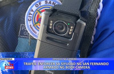 Traffic enforcer sa Siyudad ng San Fernando armado ng body camera