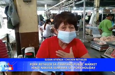 Pork retailer sa Pampang Public Market hindi nakiisa sumama sa  Pork Holiday