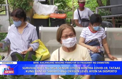 Survival rate ng mga senior citizen kontra COVID-19, tataas kung bantay-sarado ang oxygen level ayon sa eksperto | Pampanga News