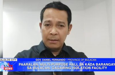 Paaralan, multi-purpose hall sa kada barangay sa Bulacan, gagawing isolation facility | Bulacan News