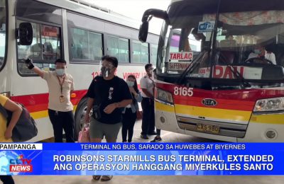 Robinsons Starmills Bus Terminal, extended ang operasyon hanggang Miyerkules Santo | Pampanga News