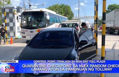 Quarantine checkpoint sa NLEX random check lamang ayon sa pamunuan ng tollway | Central Luzon News