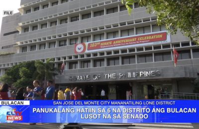 Panukalang hatiin sa anim na distrito ang Bulacan lusot sa Senado | BULACAN News