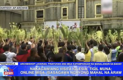 Nakagawiang Visita Iglesia, tigil muna; Online misa, isasagawa ngayong Mahal na Araw | Central Luzon News