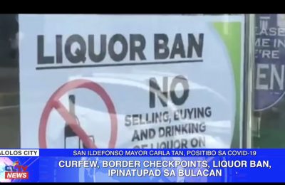 Curfew, border checkpoints, liquor ban, ipinatupad sa Bulacan | Bulacan News