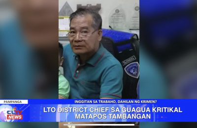 LTO District Chief sa Guagua, Pampanga kritikal matapos tambangan | Pampanga News