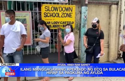 Ilang manggagawang apektado ng ECQ sa Bulacan, hirap sa pagkuha ng ayuda | Bulacan News