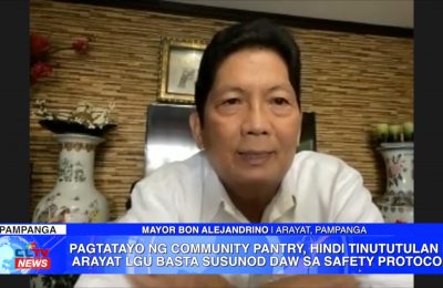 Pagtatayo ng community pantry, hindi tinututulan ng Arayat LGU basta susunod daw sa safety protocols | Pampanga News