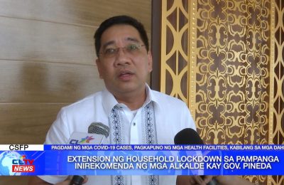 Extension ng household lockdown sa Pampanga, inirekomenda ng mga alkalde kay Gov. Pineda | Pampanga News