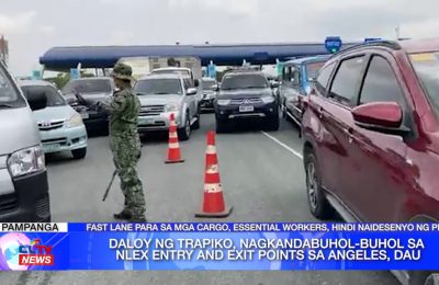 Daloy ng trapiko, nagkandabuhol-buhol sa NLEX Entry and Exit Points sa Angeles, Dau | Pampanga News