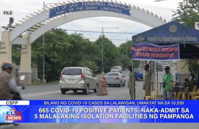 665 COVID-19 positive patients, naka-admit sa 5 malalaking isolation facilities ng Pampanga | Pampanga News