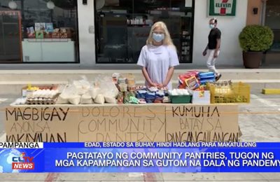 Pagtatayo ng community pantries, tugon ng mga Kapampangam sa gutom na dala ng pandemya | Pampanga News