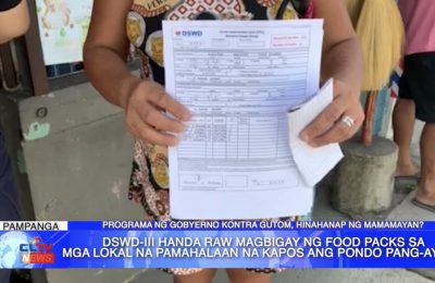 DSWD-III handa raw magbigay ng food packs sa mga lokal na pamahalaan na kapos ang pondo pang-ayuda | Central Luzon News