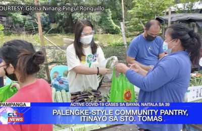 Palengke-style Community Pantry, itinayo sa Sto. Tomas, Pampanga | Pampanga News