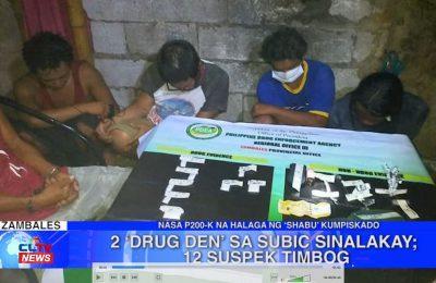 Dalawang ‘Drug Den’ sa Subic sinalakay; 12 suspek timbog | Zambales News