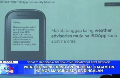 Weather monitoring app ng BFAR, gagamitin ng mga mangingisda sa Dingalan, Aurora | Aurora News