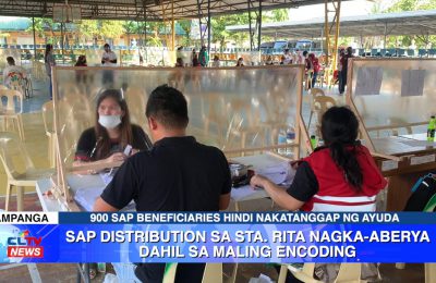 SAP distribution sa Sta. Rita, Pampanga, nagka-aberya dahil sa maling encoding | Pampanga News