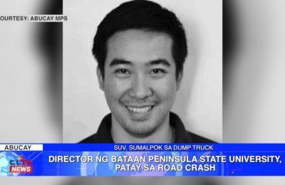 Direktor ng Bataan Peninsula State University, patay sa road crash | Bataan News